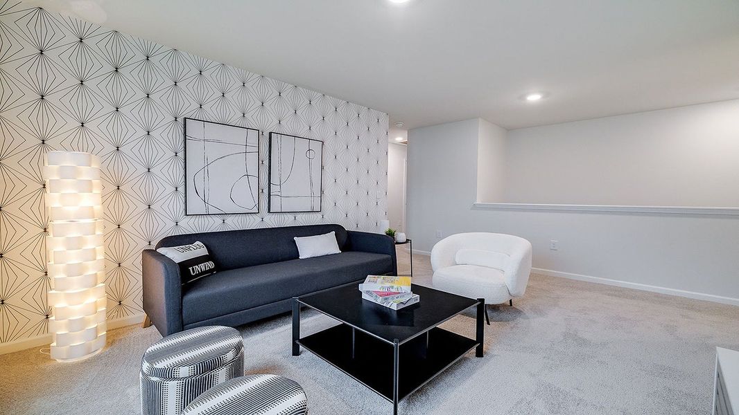 Furnished interior view inside a new home in The Lakes at North Glynn, Brunswick (Image 21).