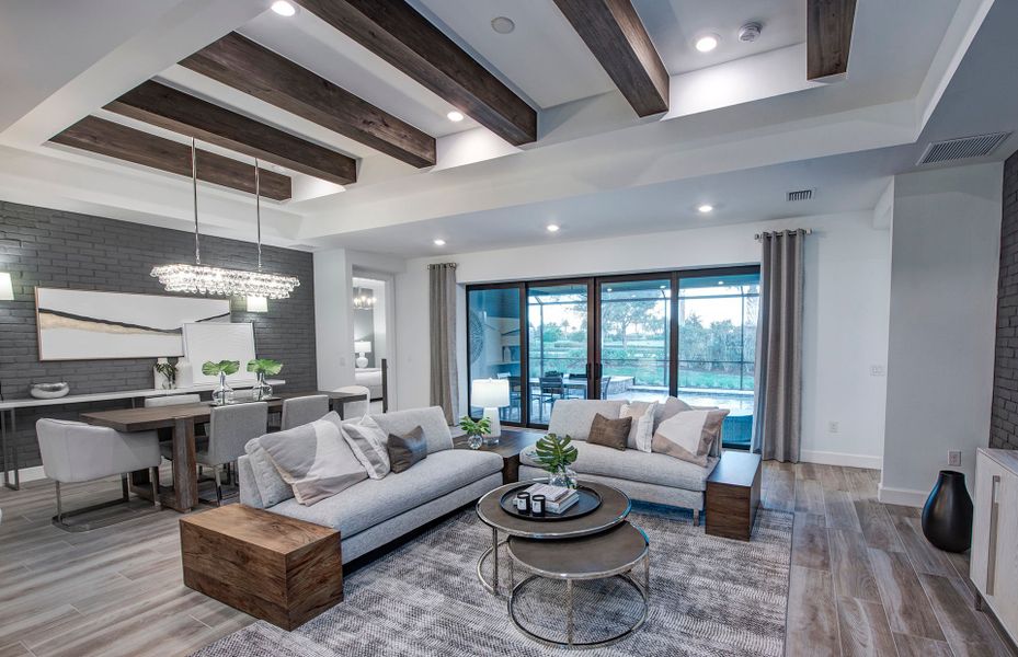 This new home in Ave Maria has the connected living spaces you are looking for