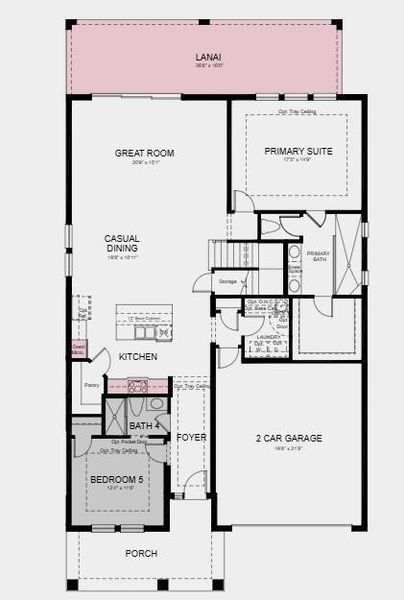 Additional Highlights Include: Gourmet kitchen, vault apron kitchen sink, downstairs bedroom in place of flex, full bathroom in place of powder room, shower in place of tub at downstairs bath, door at primary closet to laundry room, covered extended lanai, and 8' interior doors.