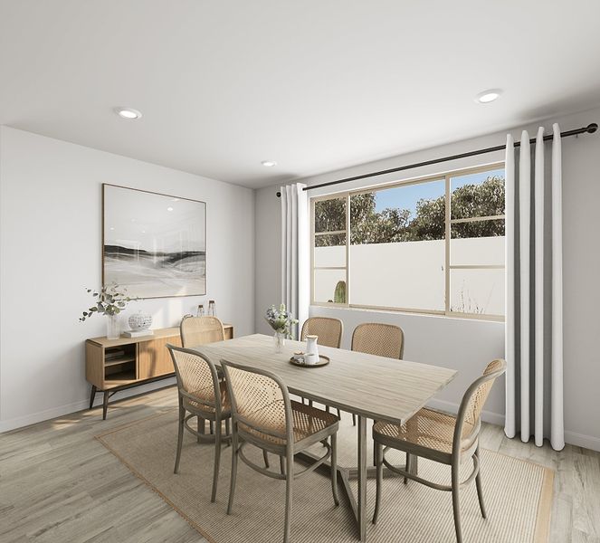 Representative furnished interior of a home built from the Laurel Plan 4002 by Tri Pointe Homes in Waterston Central, Gilbert (Image 26).