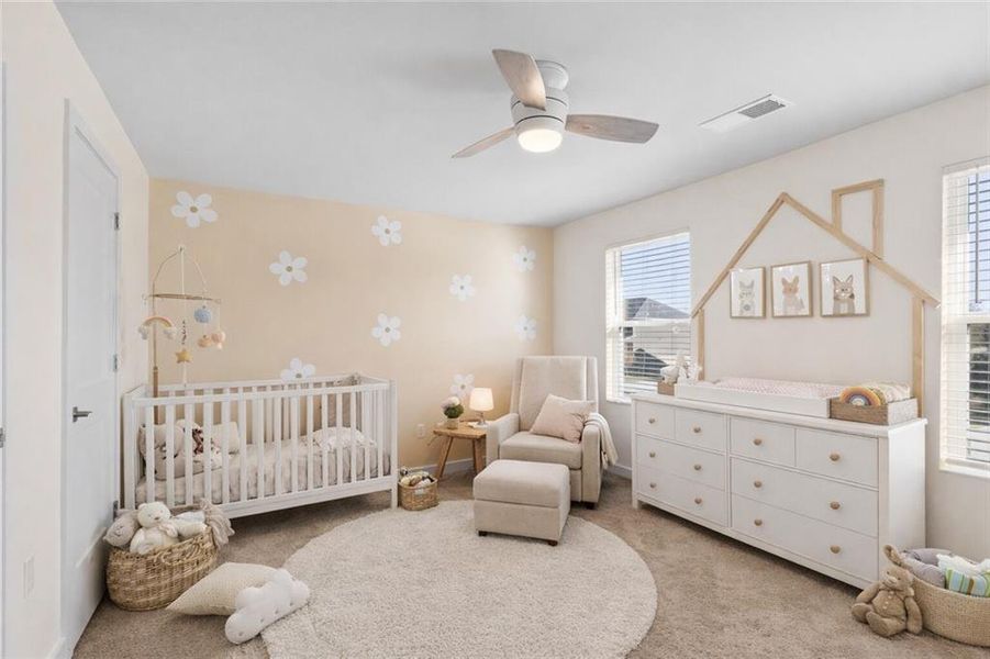 Furnished interior view inside a new home in The Enclave at Dial Farm Phase III, Walnut Grove (Image 5).