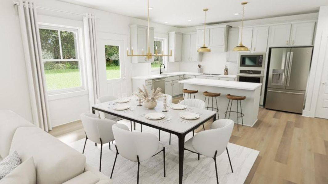 Furnished interior view inside a new home in Golden Gate, High Point (Image 6).