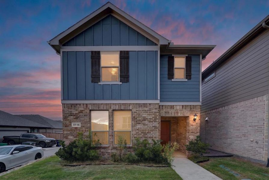 Front exterior of a new home in , Haltom City, TX, highlighting curb appeal (Image 2). Front exterior of a new home in , Haltom City, TX, highlighting curb appeal (Image 2).