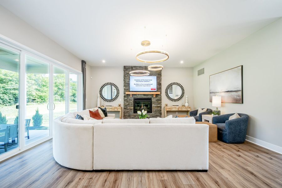 Representative furnished interior of a home built from the Beckett by Fischer Homes in Veranda Manor, Canton (Image 15).