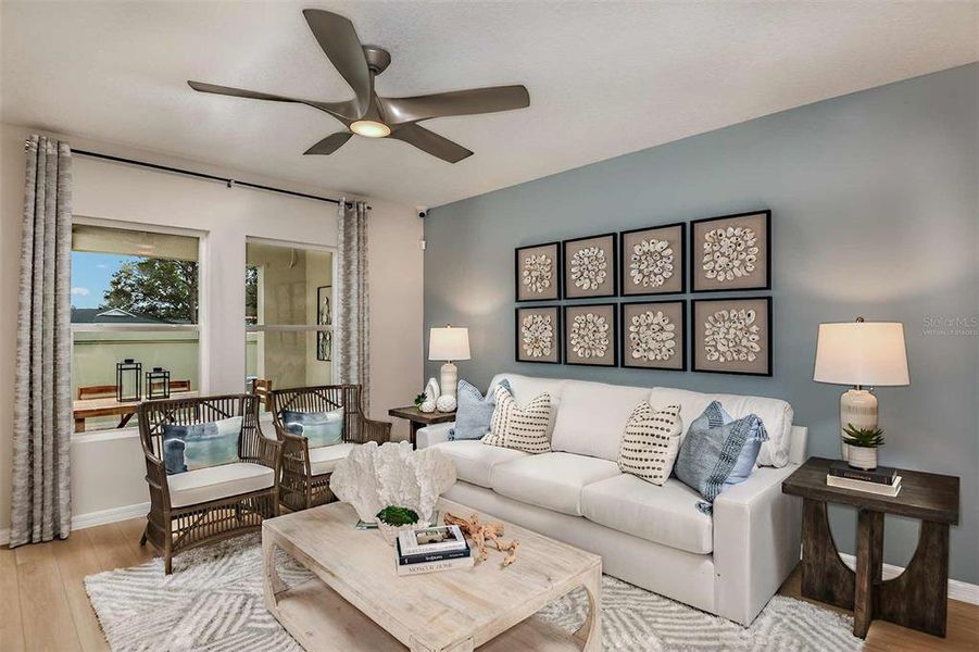 Furnished interior view inside a new home in Grove at Crosswind, Haines City (Image 12). Furnished interior view inside a new home in Grove at Crosswind, Haines City (Image 12).