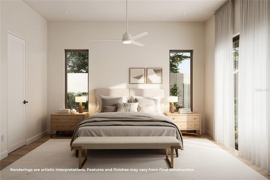 Furnished interior view inside a new home in , Orlando (Image 4).
