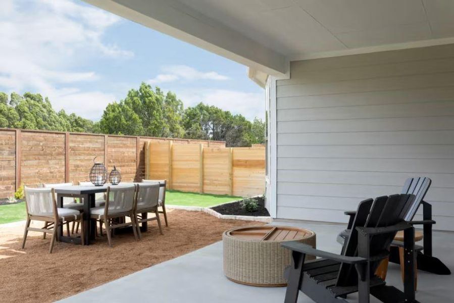 Photo of Pulte model home with same floor plan, not of actual home listed.