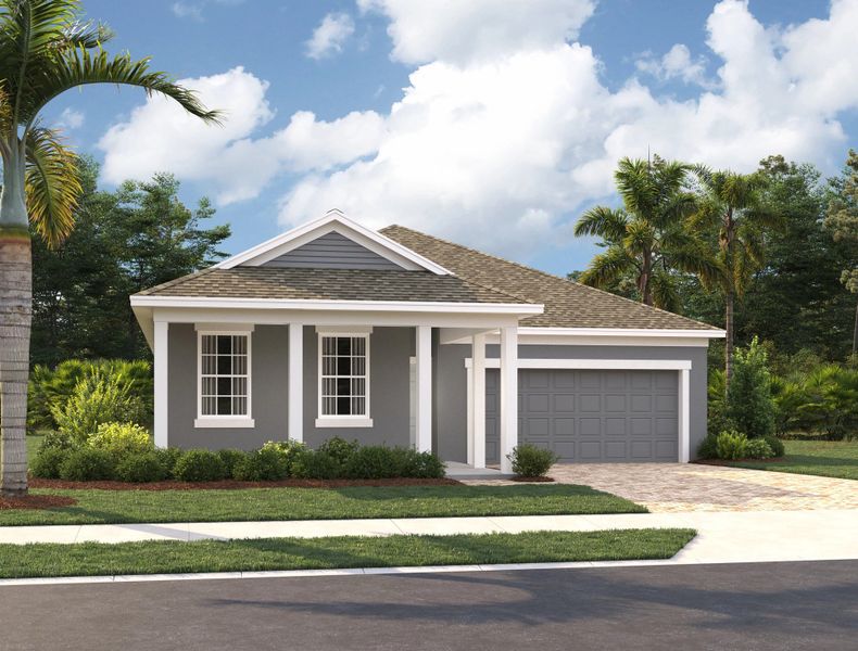 Representative exterior photo of a completed home built from the Plant by Ashton Woods in Hawks Run, Kissimmee, FL (Image 16).