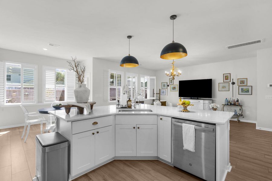 Furnished interior view inside a new home in Sweetgrass at Summers Corner, Summerville (Image 33).