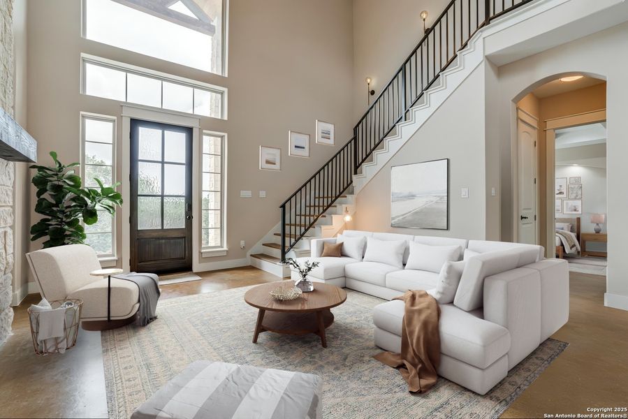Furnished interior view inside a new home in , Canyon Lake (Image 8). Furnished interior view inside a new home in , Canyon Lake (Image 8).