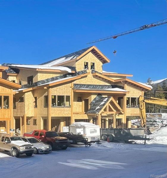 Front exterior of a new home in , Keystone, CO, highlighting curb appeal (Image 19).