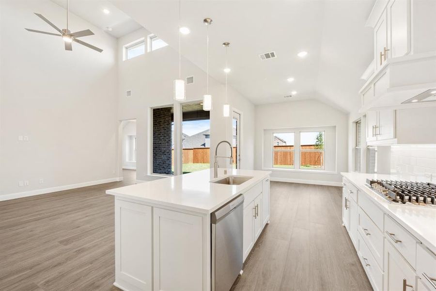 Furnished interior view inside a new home in Creekview Meadows, Pilot Point (Image 19).