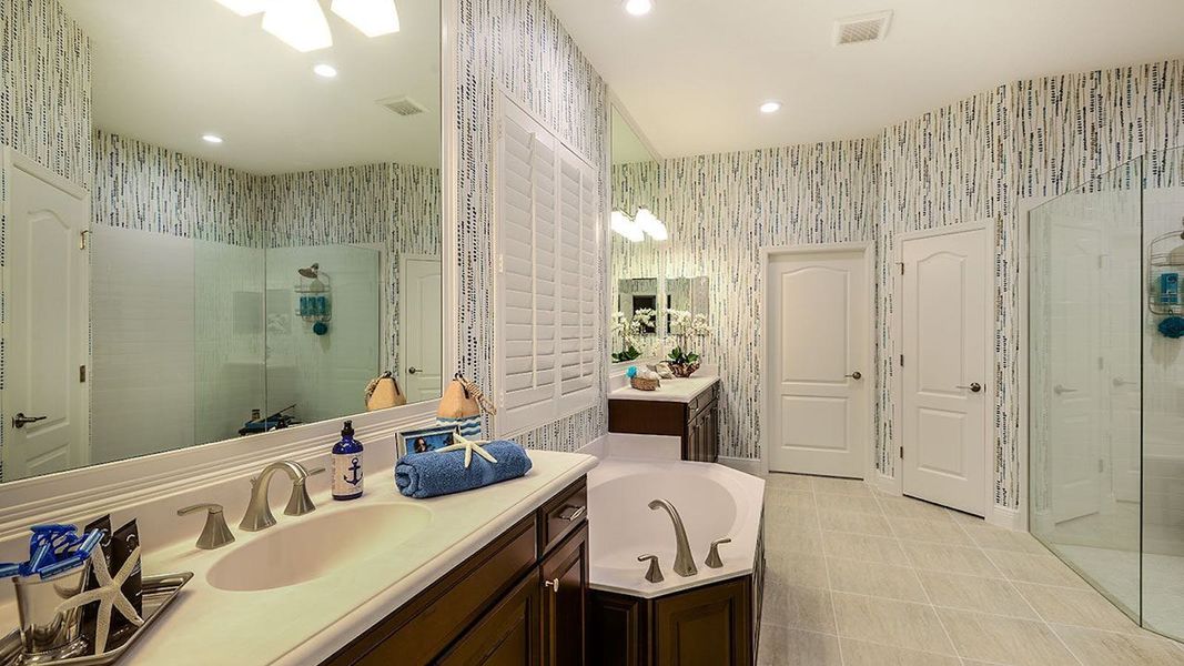 Furnished interior view inside a new home in SkySail Real Estate and Homes for Sale in Naples, FL - Neal Communities, Naples (Image 10).