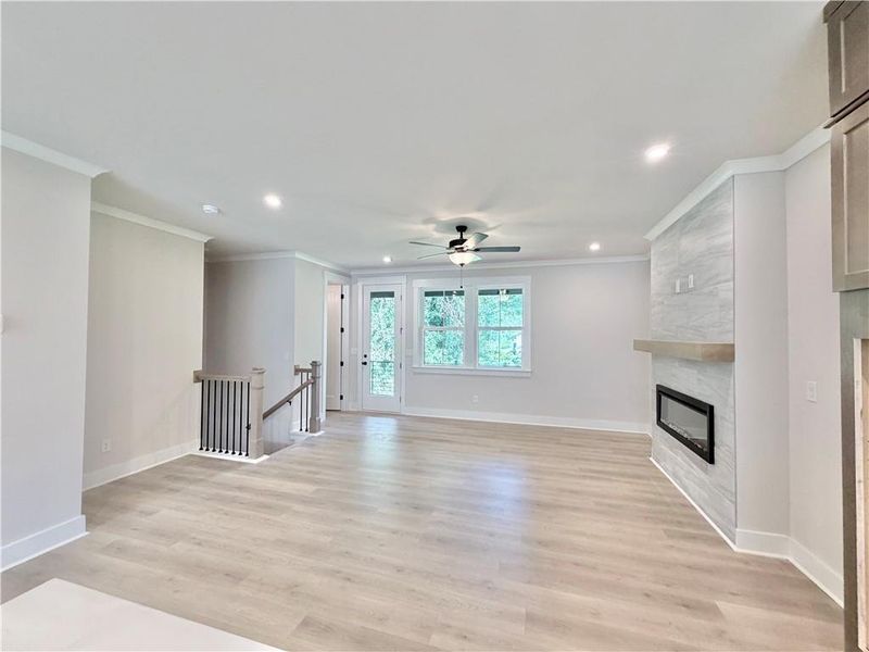 Spacious, unfurnished interior of a new home in The Groves at Myrtle, Roswell (Image 20).