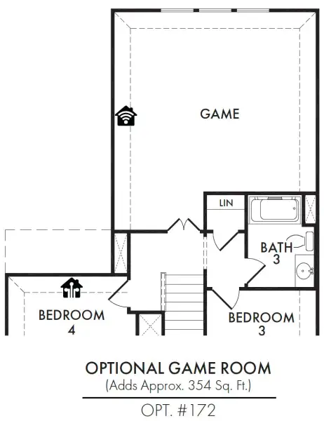 Game Room (eliminates Loft)
