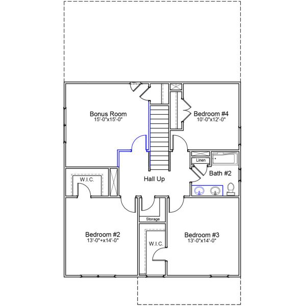 2D floor plan layout of this home in Bluefield, Lexington, SC (Image 3).