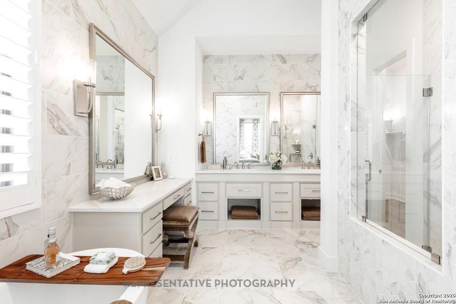 Furnished interior view inside a new home in Briggs Ranch, San Antonio (Image 3).