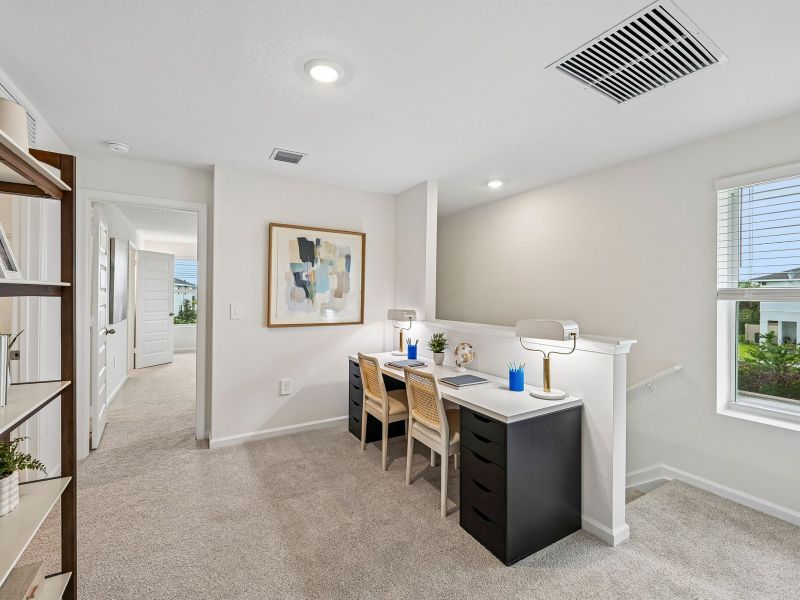 Furnished interior view inside a new home in Meritage Homes at Central Park, Port St. Lucie (Image 10).