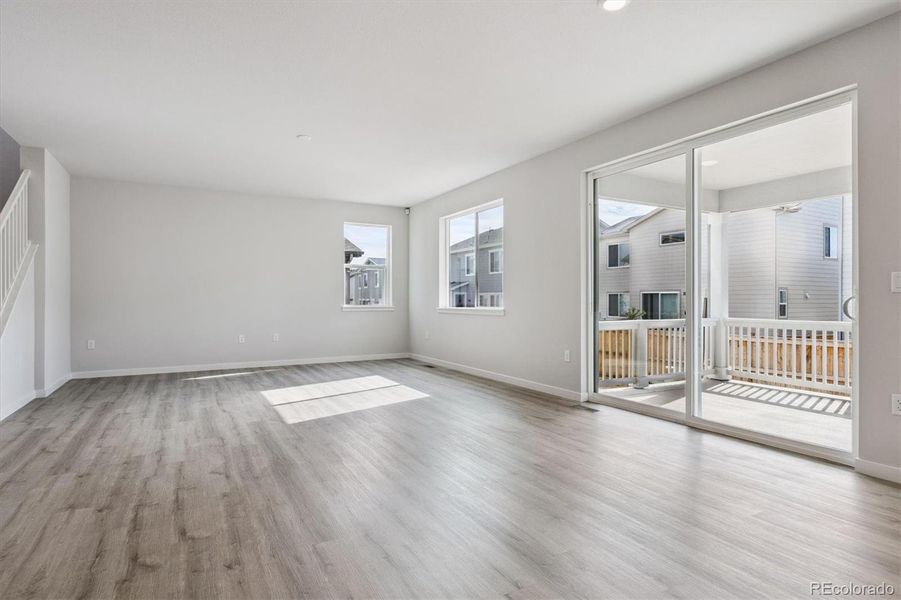 Spacious, unfurnished interior of a new home in Floret Collection at Parkdale Commons, Lafayette (Image 25).