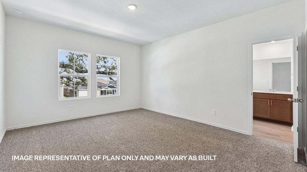 Representative unfurnished interior of a home built from the The Lyndon by D.R. Horton in Valverde, Bastrop (Image 22).
