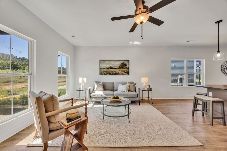 Representative furnished interior of a home built from the Fontaine by Parkside Builders in The Parks of Mill Town, Chattanooga (Image 8).