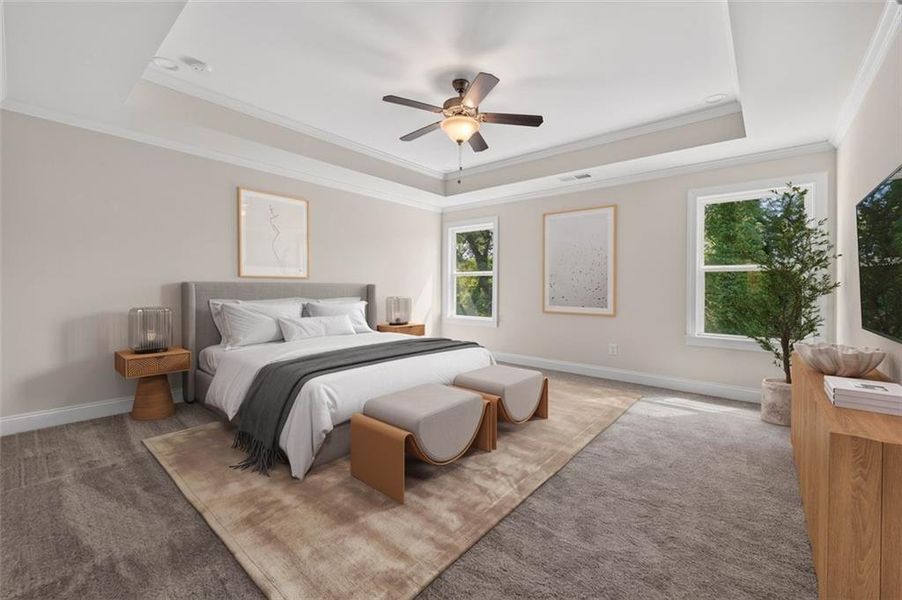 Furnished interior view inside a new home in , Decatur (Image 6).