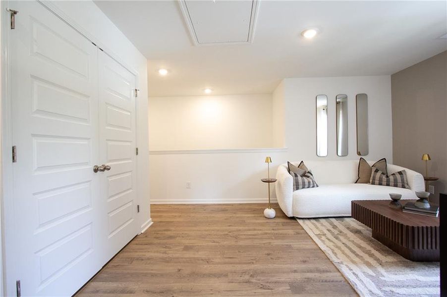 Furnished interior view inside a new home in Harvest Park, Decatur (Image 23).