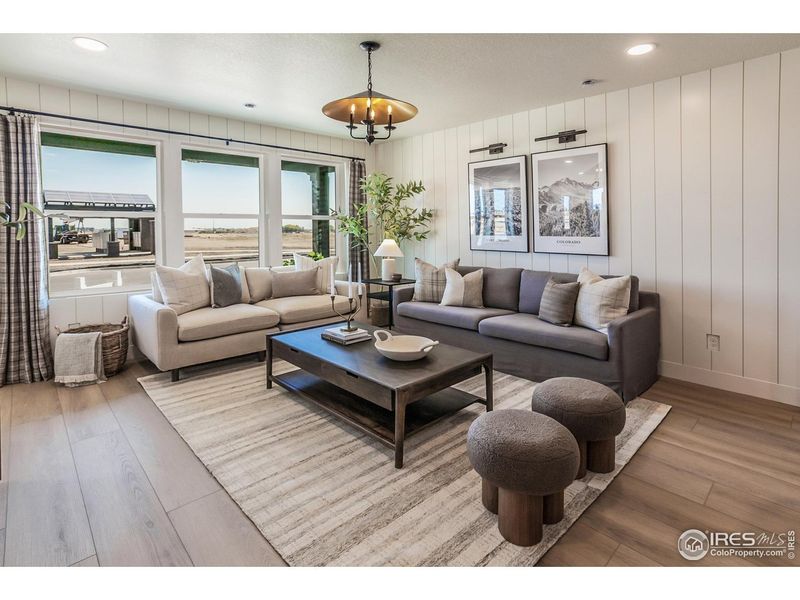 Furnished interior view inside a new home in Prairie Song Story Collection - Single Family Homes, Windsor (Image 15).