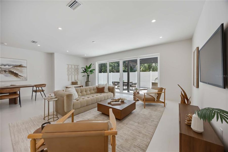 Furnished interior view inside a new home in , Sarasota (Image 56).