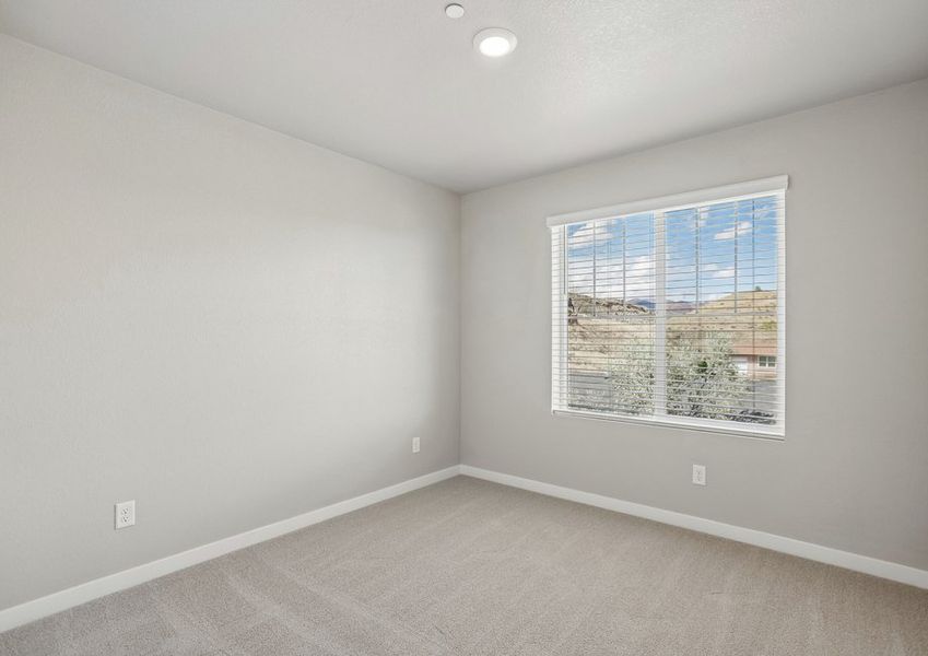 The secondary bedrooms have carpet.