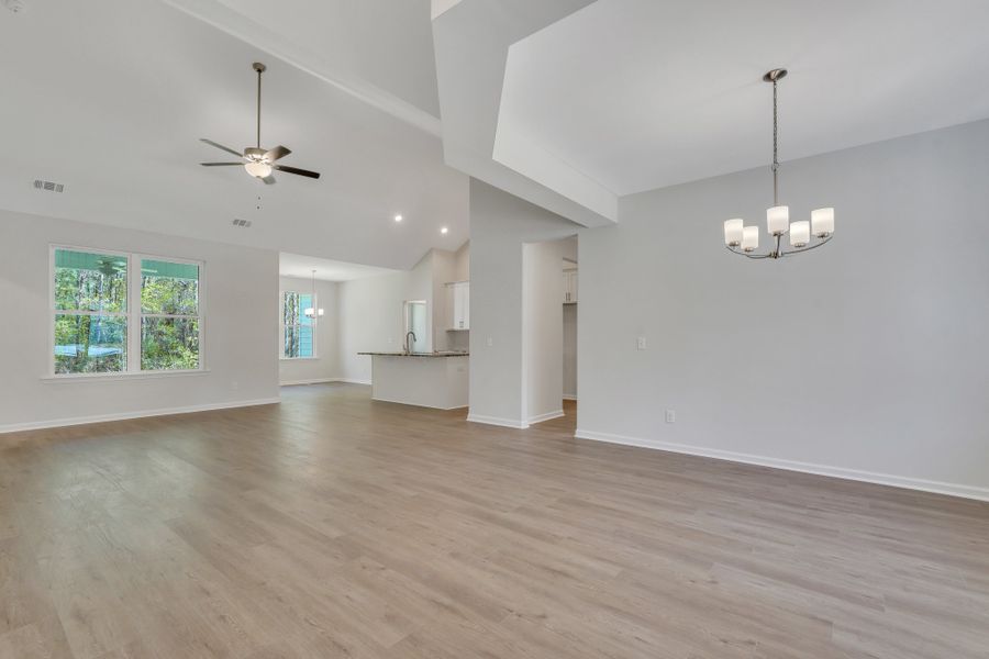 Representative unfurnished interior of a home built from the The Camilla + Bonus Room by Smith Family Homes in Ramsey Landing, Rincon (Image 12).