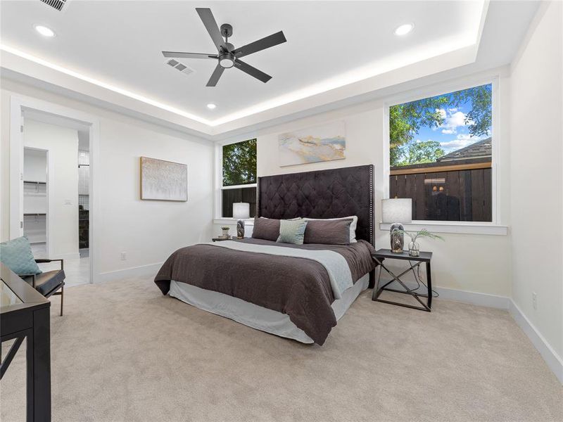 Furnished interior view inside a new home in , Dallas (Image 30).