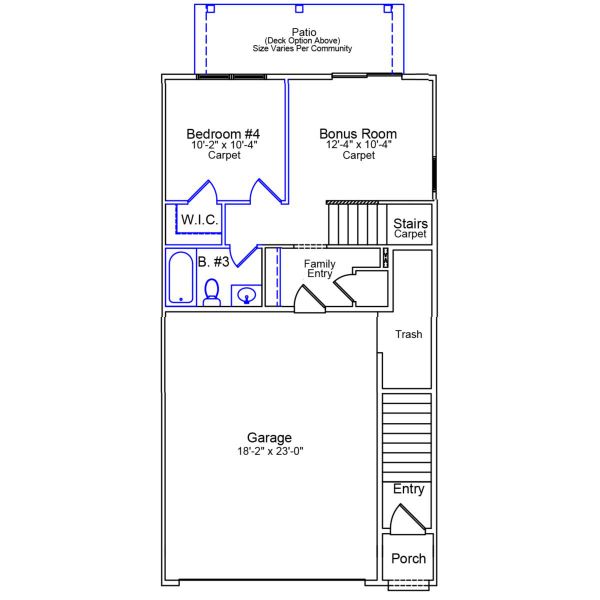 2D floor plan layout of this home in Sweetbrier, Durham, NC (Image 2). 2D floor plan layout of this home in Sweetbrier, Durham, NC (Image 2).