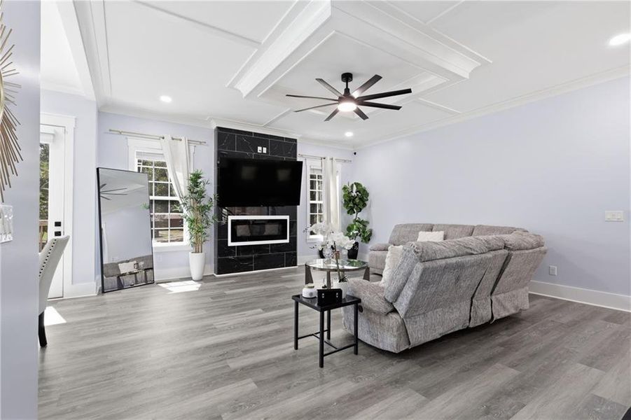 Furnished interior view inside a new home in , Snellville (Image 15). Furnished interior view inside a new home in , Snellville (Image 15).
