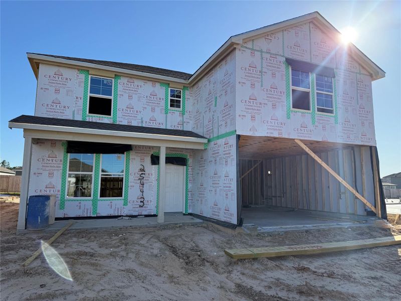 In-progress construction of a new home in Magnolia Springs, Montgomery, TX (Image 23).