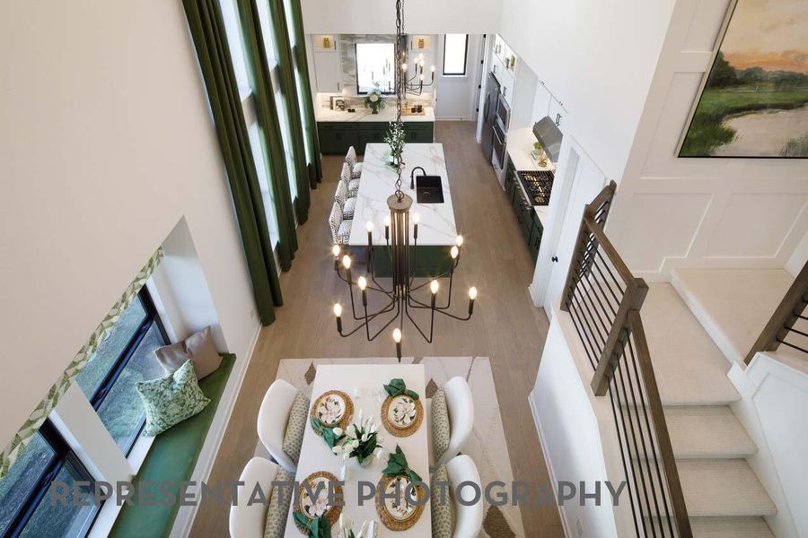 Furnished interior view inside a new home in The Highlands, Porter (Image 9).