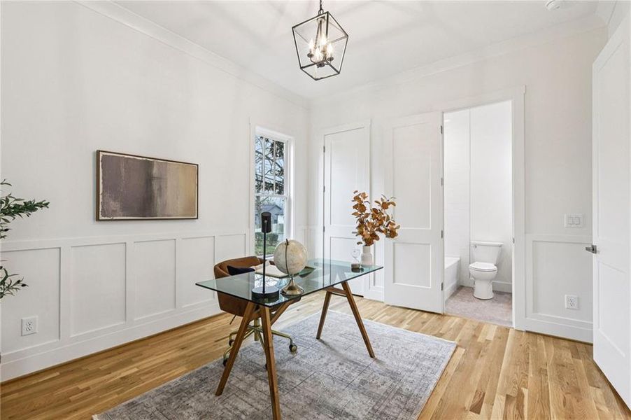 Furnished interior view inside a new home in , Atlanta (Image 17).