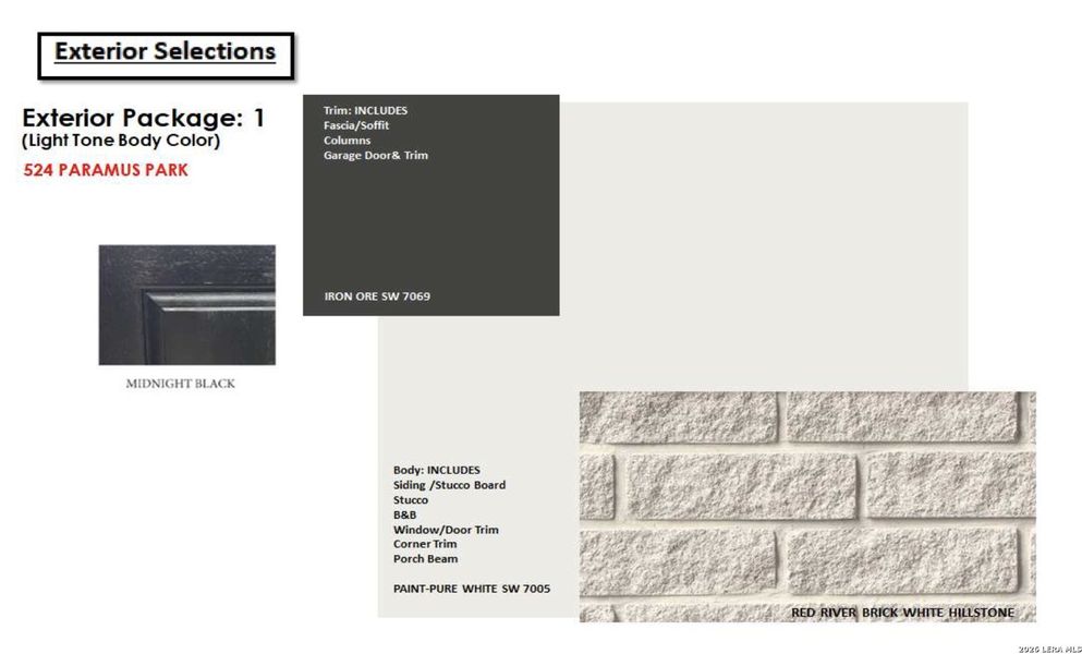 Sample of building materials used in homes in Buffalo Crossing, Cibolo (Image 7).