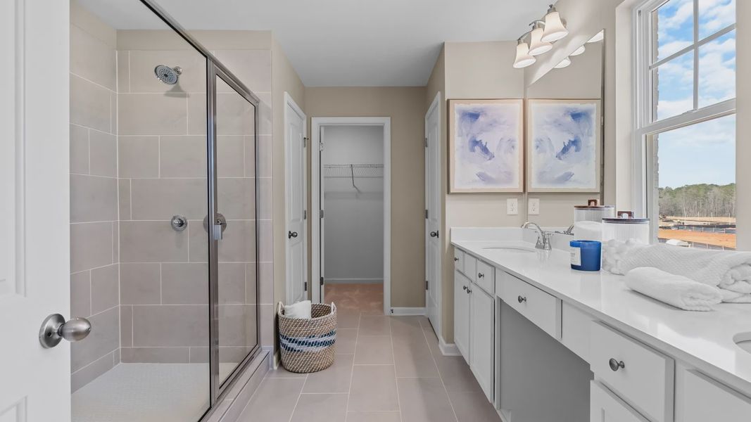 Representative furnished interior of a home built from the Wynwood by DRB Homes in Cottages of Bearwood, Mount Pleasant (Image 45).