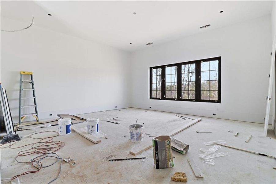 In-progress construction of a new home in , Alpharetta, GA (Image 24).