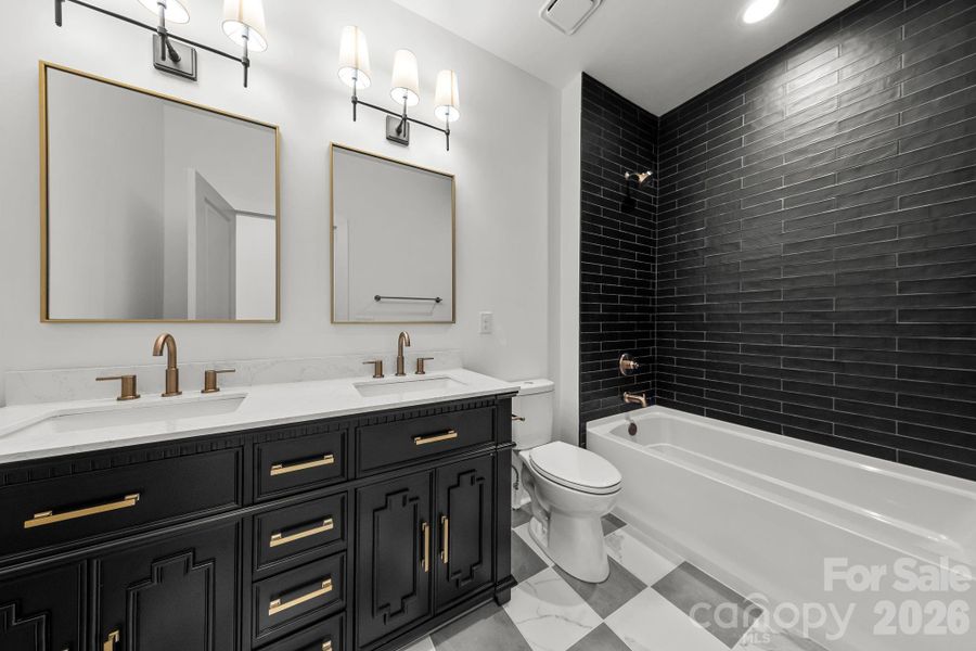 Furnished interior view inside a new home in , Charlotte (Image 36).