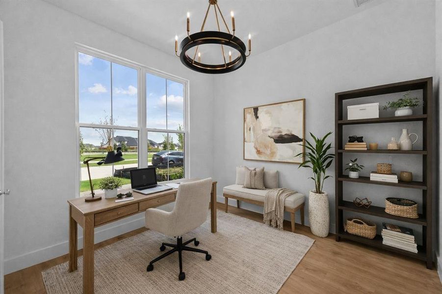 Furnished interior view inside a new home in , Frisco (Image 10).