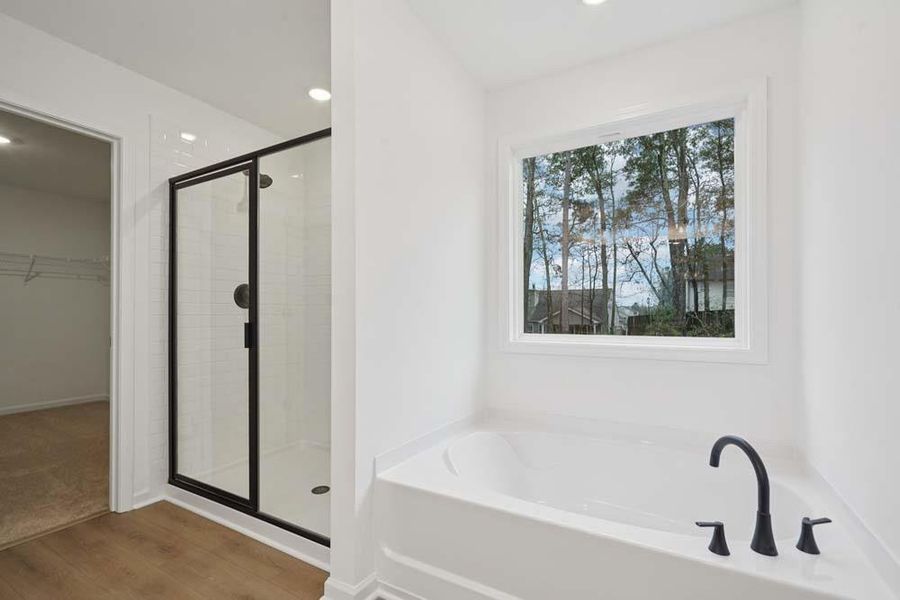 Furnished interior view inside a new home in Eastlyn Crossing, Flowery Branch (Image 7).