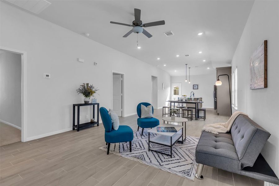 Furnished interior view inside a new home in , Magnolia (Image 3). Furnished interior view inside a new home in , Magnolia (Image 3).