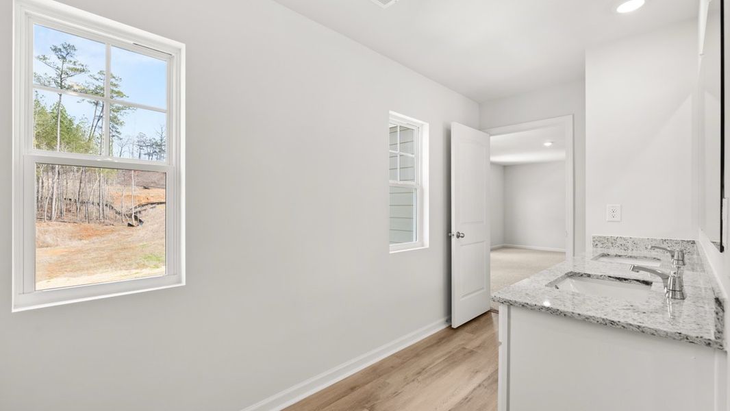 Furnished interior view inside a new home in South Wind, Union City (Image 11).