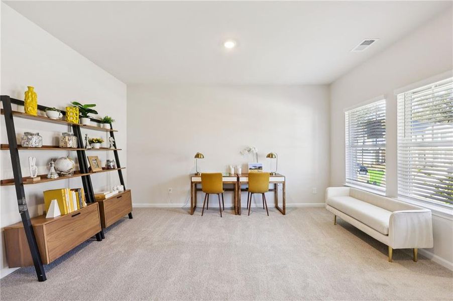Furnished interior view inside a new home in Westmont Preserve, Powder Springs (Image 17).