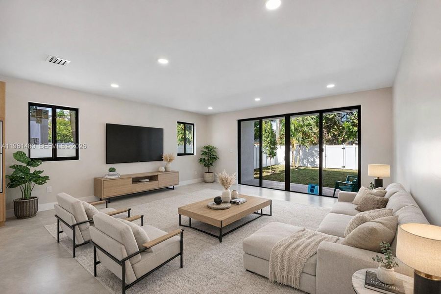 Furnished interior view inside a new home in , Fort Lauderdale (Image 40).
