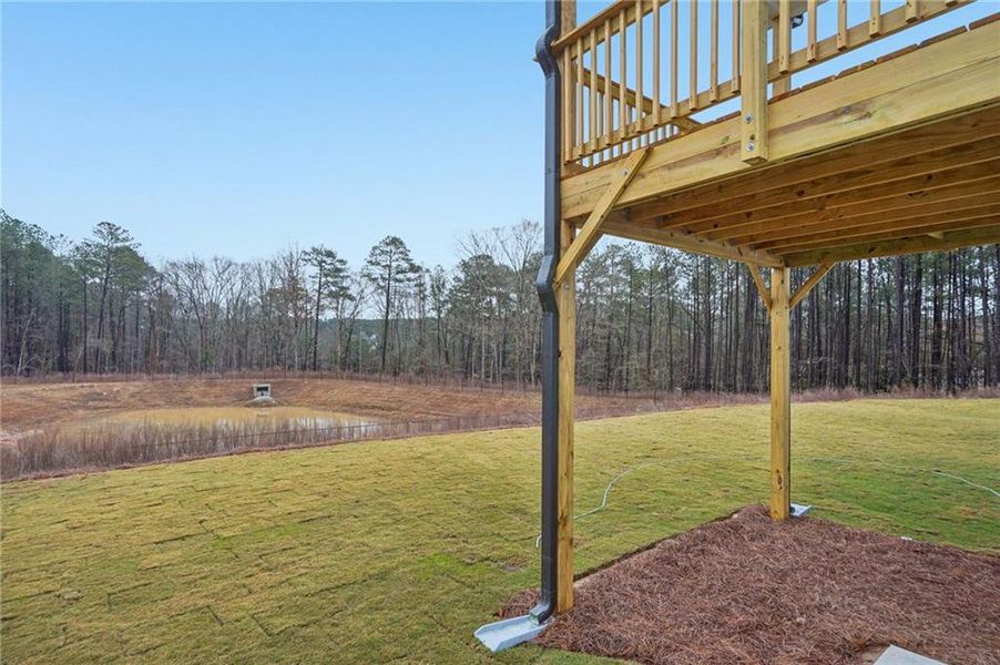 Exterior details and patio area of a home in Parkside at Grayson, Grayson (Image 22).