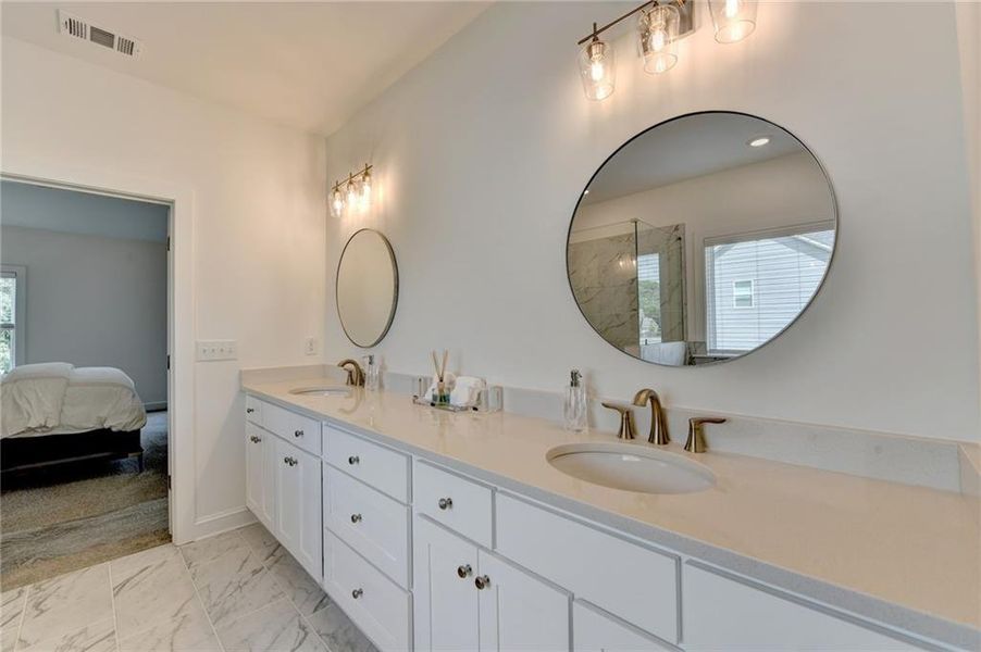 Furnished interior view inside a new home in Long Hollow Landing, Gainesville (Image 16).