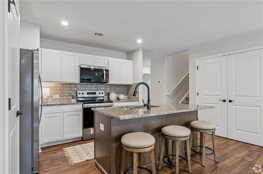 Furnished interior view inside a new home in Silver Leaf, Dawsonville (Image 14).